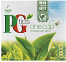 PG Tips One Cup Tea Bags (100 per pack - 250g)