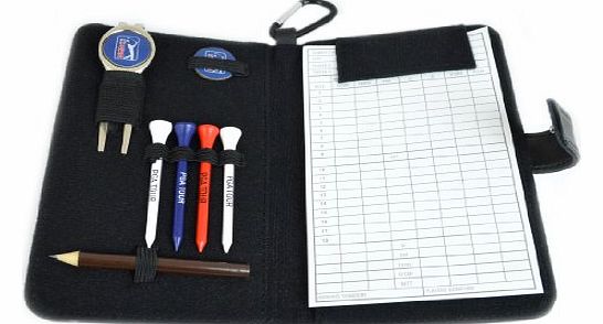 PGA Tour Golf Leather Organiser - Black