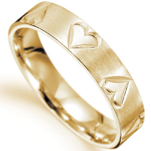 Heart and soul wedding band