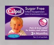 Pharmacy CalpolSugar Free Infant Suspension 12x5ml