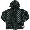 All Over Full Zip Print Hoody (Black)