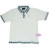 Argyle Pique Polo Shirt (White)