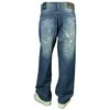 Phat Farm Crush Wash Italic Loose Fit Jeans