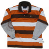 Phat Farm Long Sleeve Layered Polo Shirt (Choc)