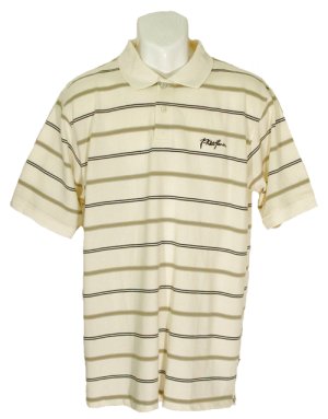 Phat Farm Stripe Polo Shirt Cream
