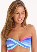 Phax, 1295[^]261643 Colour Stripes Twist Bandeau - Blue