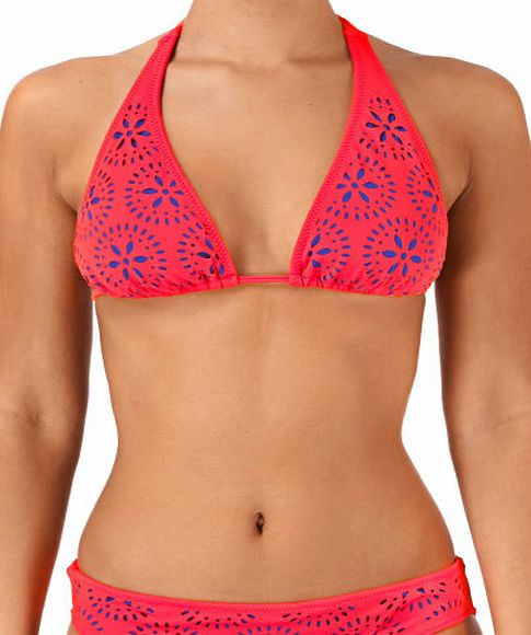 Phax Womens Phax Laser Bolhas Bikini Top - Medium Red