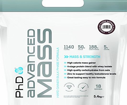 PhD 5.4 kg Chocolate Fudge Brownie Advanced Mass