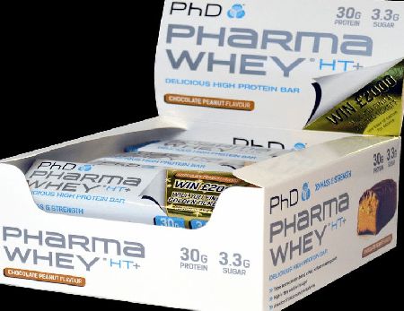 PhD Pharma Whey HT  Bar Chocolate Peanut 12 x
