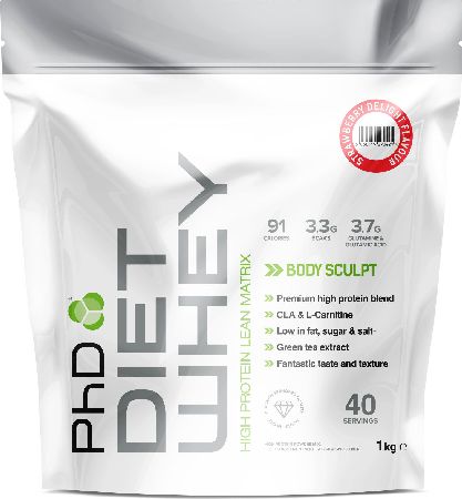 PhD Supplements, 2102[^]0138712 PhD Diet Whey Strawberry Delight