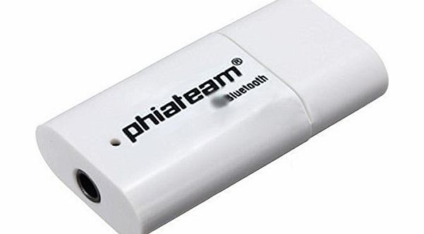 PHIATEAM Stereo USB 3.5mm Wireless Bluetooth Music Receiver Adapter A2DP for Speaker iPod