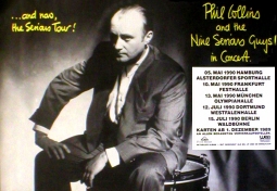 PHIL COLLINS And Now The Serious Tour 1990 Music Poster