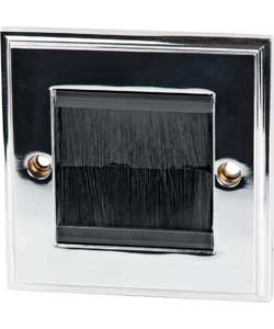 Philex 2G Cable Entry/Exit Faceplate - Polished