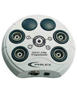 Philex 4 Way TV Aerial Booster