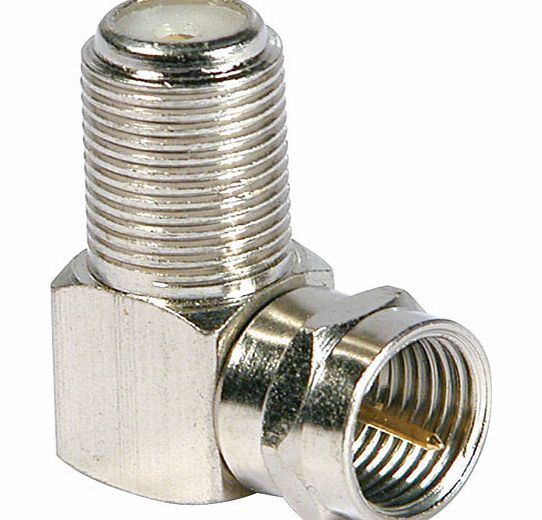 Philex Right Angled F Adaptor/Couple Plug To