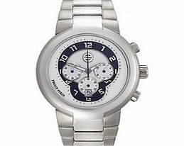 Active white chronograph dial watch