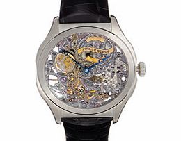 Philip Stein Prestige black skeleton dial watch