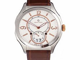 Prestige brown leather watch