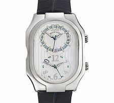 Philip Stein Signature navy alligator leather watch