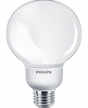 Philips 12W ES Softone Energy Saving Globe Bulb,
