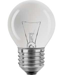 Philips 40W ES Clear Golf Ball Bulb - 2 Pack