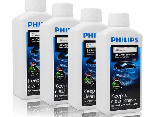 Philips 4x Philips Jet Clean shaver cleaning fluid HQ200