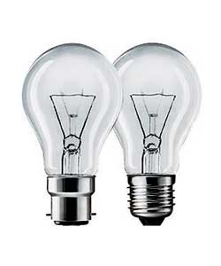60 Watt Clear BC 4 Pack GLS Bulbs