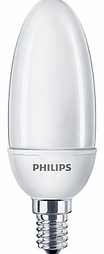 Philips 8W SES CFL Candle Bulb, Opal