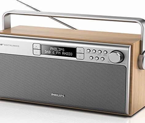 Philips AE5220/05 Portable Radio with DAB , FM Digital Tuner, Mains amp; Battery Operated