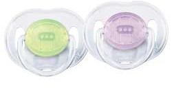Philips AVENT 0-3m Translucent Soothers - Pack