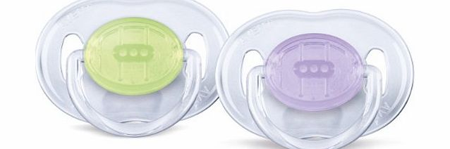 AVENT SCF170/18 Translucent Soother (0-6 Months - 2-Pack)