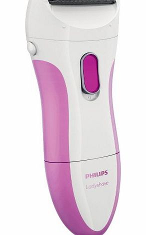 Philips Battery Ladyshave HP6341 Wet and Dry Single Foil Pink