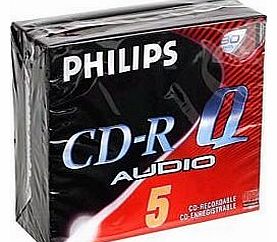 Philips CDRW80 CDRW 700MB 5PK