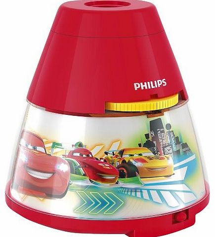 Philips Disney Cars Childrens Night Light and Projector - 1 x 0.1 W Integrated LED