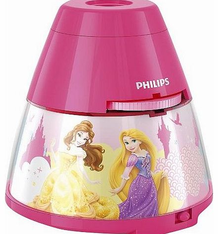 Philips Disney Princess Childrens Night Light and Projector - 1 x 0.1 W Integrated LED