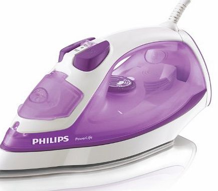 Philips GC2930/02 PowerLife Steam Iron, 2200 Watt, Purple
