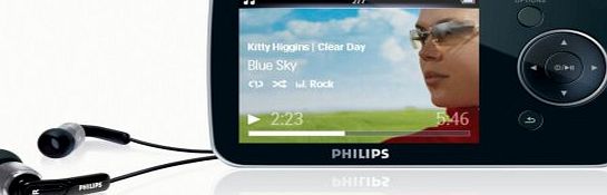 Philips GoGear Opus 16GB MP3 and Video Player with 2.8 Inch LCD (works with BBC iPlayer)