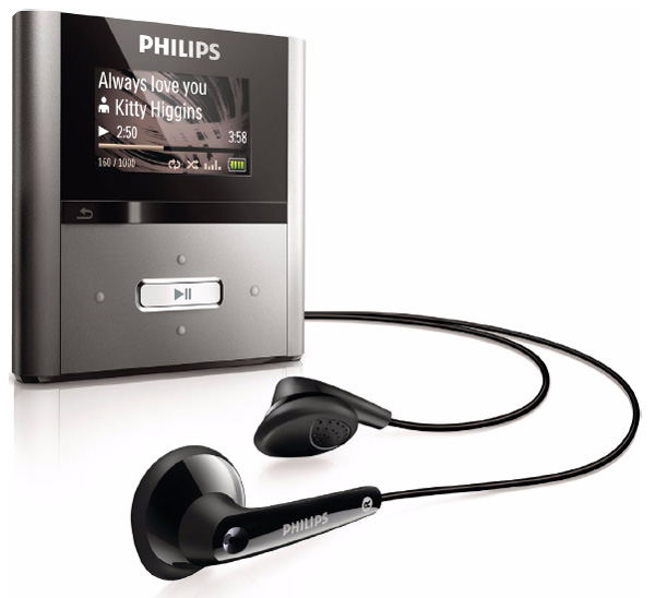 Philips GoGear Raga 4GB MP3 Player BLACK