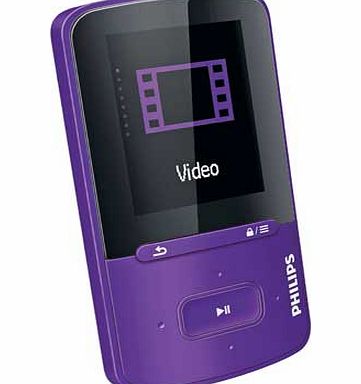 Philips GoGear VIBE 8gb MP3/MP4 Player - Purple