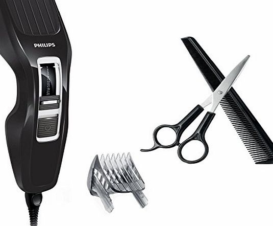 Philips HairClipper HC3410/13 with DualCut Technology with Scissors and Comb