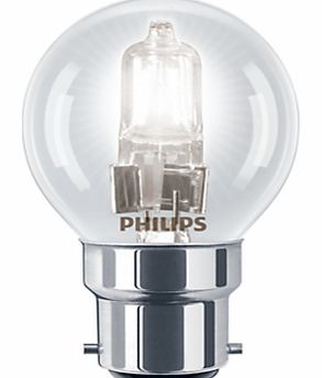 Philips Halogen 42W BC Classic Golf Ball Bulb,