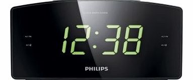 Jumbo Display Alarm Clock Radio - Black.