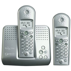PHILIPS Kala Vox 300 DECT Digital Telephone and Answering Machine with Extra Handset