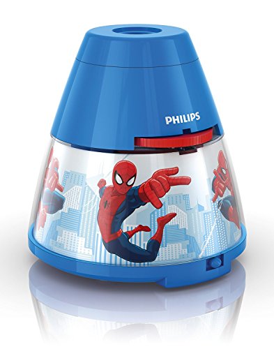 Philips Marvel Spider-Man Childrens Night Light and Projector - 1 x 0.1 W Integrated LED