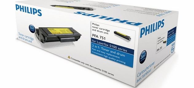 Philips PFA751 Black Toner and Drum
