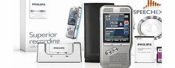 Philips Pocket Memo DPM 8200 Dictation Machine with SpeechExec Pro Dictate (Silver)