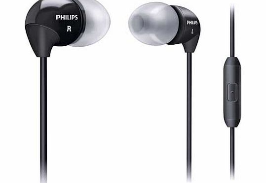 Philips SHE3595BK In-Line Mic In-Ear Headphones