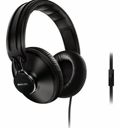 SHL5905FB/10 CitiScape Uptown Air Quilted Headphones with Music Seal/Memory Foam Cushions - Black