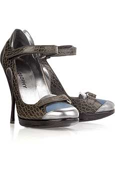 Philosophy Di Alberta Ferretti Crocodile detail platform pumps