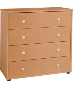 PHOENIX 4 Drawer Chest - Beech Effect